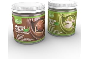 2 protein cream gusti misti (1 veg nocciolinella + 1 veg pistacchio) - senza glutine - low carb - 2x250g