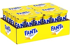 Fanta Zero Zuccheri Gusto Limone, con Succo di Limone di Siracusa, Senza Zuccheri Aggiunti e Conservanti, Lattina 100% riciclabile, Gusto Rinfrescante - 24 lattine da 330 ml