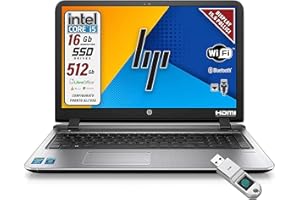 HP, Probook, Pc Portatile Notebook Intel i5-6th, Display HD da 15,6", Ram 16Gb, SSD 512Gb, Pacchetto Libre, W10 Chiavetta FInger Print (Ricondizionato)