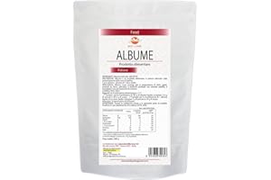 Albume d'Uovo in Polvere Prodotto Alimentare Ottenuto da Uova Fresche di Gallina, (Neutro, 500 g) Indicato per Preparazione Dolci e Alimenti da Forno, Prodotti Alimentari Naturali