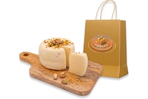 Moretti® Pecorino Semistagionato | Eccellenza Calabrese | 600 G Circa | Formaggio Di Pecora Calabrese | Gusto Autentico | (Pecorino Pistacchio)