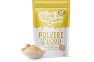 Easy Yummy Uovo Intero in Polvere per la Cottura (1kg), 100% Uovo in Polvere