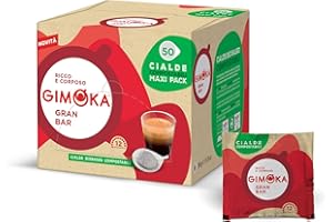 Gimoka - Compatibile Per Easy Serving Espresso - Cialde Ese 44-50 Cialde - Gusto GRAN BAR INTENSO - Intensità 12 - In Carta Compostabile