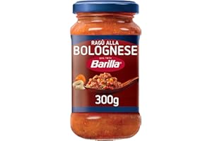 Barilla Sugo Ragù alla Bolognese, Salsa Pronta al Pomodoro Italiano e Carne Selezionata Senza Glutine, Sugo Pronto, Confezione da 300g