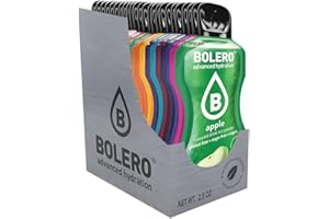 Bolero Drink 24 Bustine mix 3gr Gusti Diversi Assortimento alla Frutta Preparato Polvere Solubile Per Bevanda Fresca in Acqua, 72 grammi dolcificato stevia, 0.07 kilograms