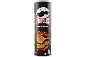Pringles Hot & Spicy | Snack Salato al Gusto Piccante | Confezione Singola da 175g (1 x 175g) (l'imballaggio può variare)