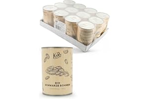 KoRo - Fagioli neri bio in scatola | 12 x 240 g
