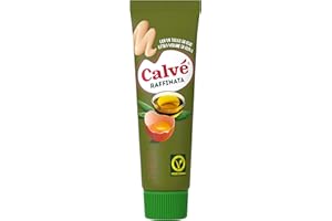 Calvé Maionese Raffinata Extra Vergine, Formato 150 ml, con Aggiunta di Olio Extravergine d'Oliva, Ideale con Carne e Verdure, Senza Glutine, Vegetariano