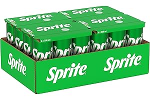 Sprite – Bevanda Analcolica Frizzante, Gusto Lemon-Lime, Naturalmente Rinfrescante, Lattine in Alluminio 100% Riciclabile - Confezione da 24 Lattine da 33cl