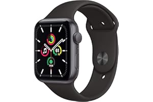 Apple Watch SE (GPS, 44MM) - Case Grigio Siderale in Alluminio con Cinturino Sport Nero (Ricondizionato)