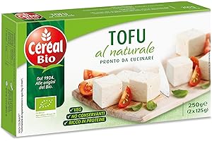 Céréal Bio Tofu Nature Bio al naturale, senza conservanti, ricco in proteine, 2 confezioni da 125g