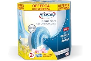 Ariasana Aero 360 Tab Fiori di Campo Bipack 2x450g, Ariasana Aero 360 Ricarica Antiumidità, Ricarica Ariasana dal Profumo Floreale, Ricarica Ariasana Aero 360 Tab a Lunga Durata, 1 Confezione da 2 Tab