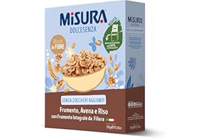 Misura Cereali Integrali Fiocchi di Frumento Dolcesenza | Senza Zuccheri Aggiunti | Confezione da 350 gr