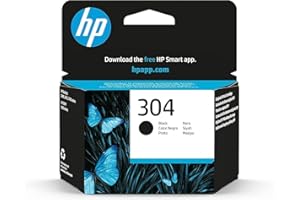 HP 304 Nero, N9K06AE, Cartuccia Originale da 120 Pagine, Compatibile con Stampanti DeskJet 2200, 2600, 3700 series e HP Envy 5050 series