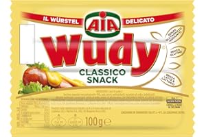 Aia Wudy Classico Snack 4 Wurstel di Pollo e Tacchino, 100g
