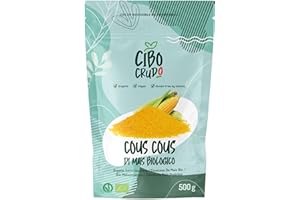 Cous Cous di Mais Bio - 500g. Contiene Fosforo Potassio e Magnesio. Naturalmente Senza Glutine. Ricco di Carboidrati e Fonte di Fibre. Versatile per Ricette Dolci o Salate.