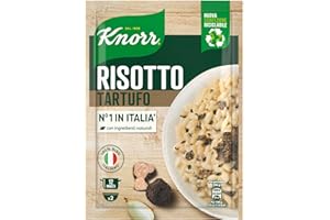 Knorr Risotto al Tartufo, Risotto Pronto con Ingredienti Naturali, 100% Riso Italiano e Chicci al Dente, Preparazione in Pentola o al Microonde, 175g, 2 Porzioni