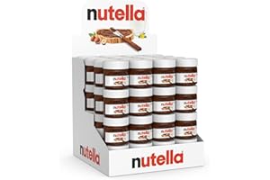 Nutella - Crema Spalmabile alle Nocciole e Cacao, Senza Glutine, Conservanti e Grassi Idrogenati, Formato Scorta per Eventi e Bomboniere, Ideale a Colazione, 64 Vasetti da 25 gr