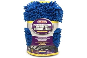 Mafra, Guanto Double Face, Guanto Professionale in Microfibra di Alta Qualità, Rimuove Ogni Tipo di Sporco in Poche Passate e Senza Graffiare al Carrozzeria Auto, Formato 30x20 cm