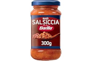 Barilla Sugo Ragù alla Salsiccia, Salsa Pronta con Pomodori e Salsiccia italiani, Sugo Pronto, Senza Glutine, Confezione da 300g