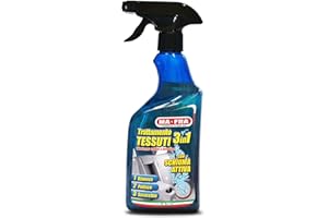 Ma-Fra, Trattamento 3in1 Tessuti, Deterge e Smacchia Tessuti Delicati come Velluto e Alcantara, Ideale per Sedili Auto e Microfibra, Rinnova i Colori e Dona una Fresca Nota di Profumo, Formato 500ml