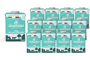Granarolo, Latte Intero UHT da Latte Crudo per l'Alta Qualità 500 ml, 12 Confezioni di Latte 100% Italiano, UHT a Lunga Conservazione