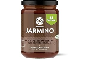 JARMINO Brodo di ossa biologico concentrato di manzo, dalla Germania, 220 g (22 porzioni), ricco di collagene biologico