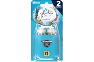 Glade Sense & Spray Doppia Ricarica, Profumatore per Ambienti con Olii Essenziali e Sensore di Movimento, Fragranza Ocean Adventure, Confezione da 2 Ricariche x 18 ml