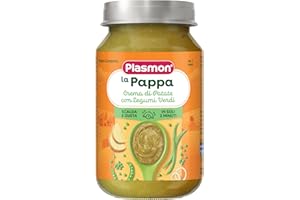 Plasmon La Pappa - Crema di Patate con Legumi Verdi, 200g (6 Vasetti), dai 7 Mesi