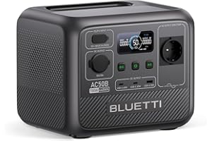 BLUETTI AC50B Stazione Elettrica Portatile, 448Wh LiFePO4 Batteria di Soccorso, 700W Uscita CA (1000W Pic), 65W USB-C PD Uscita, Il Prodotto non è stato Usato (Ricondizionato)