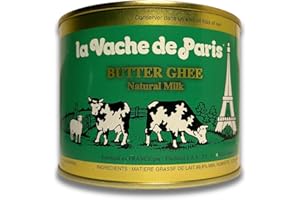 Flechard Burro ghee della Normandia 1,6kg - dieta chetogenica - senza lattosio, digeribile - ghee secondo la ricetta Ayurvedica - latte di mucche al pascolo - Ghi (1,6kg)
