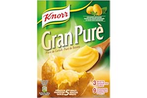 Knorr Gran Purè, Piatti Pronti Knorr con Patate da Agricoltura Sostenibile, Senza Coloranti, Senza Conservanti e Senza Glutine, Confezione da 750ml
