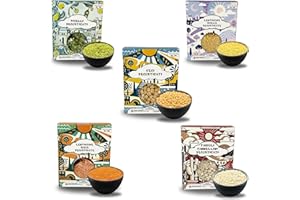 LEGUD - Legumi Decorticati - Confezione Risparmio - 5 pacchi di legumi secchi made in italy per zuppa di legumi, per lo svezzamento e diete sane. Con proteine e fibre senza OGM - Ricettario in Regalo
