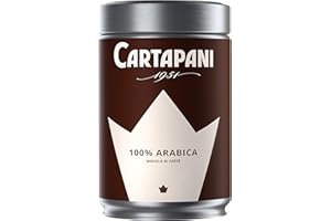 Cartapani 1951 | PRESTIGIO 100% ARABICA latta | caffè pregiato dal gusto dolce e delicato | barattolo da 250g