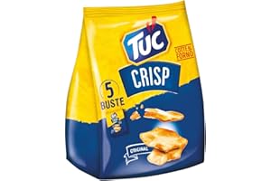 Tuc Crisp, Sfogliatine Croccanti a Base di Patate cotte al Forno con Grano 100% Italiano, 150g (multipack 5 bustine da 30g)