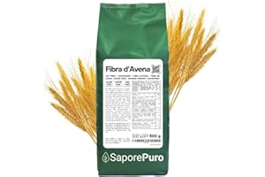 SaporePuro Fibra di Avena in polvere 500 g - Fonte Naturale di Fibre