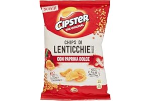 Cipster di Lenticchie Rosse alla Paprika, Forma Iconica e Gusto Croccante, 80g