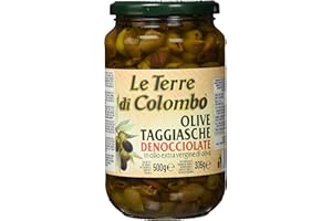 Le Terre di Colombo - Olive Taggiasca Denocciolate - in Olio d'Oliva Extra Vergine (36%) - 500 g