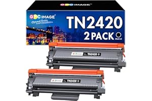 GPC Image TN2420 TN2410 Compatibili per Brother TN-2420 TN2410 Cartucce di Toner per MFC-L2710DW L2710DN L2730DW L2750DW HL-L2310D L2350DW L2370DN DCP-L2510D L2530DW (Nero, 2-Pack)