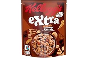Kellogg's Cereali Extra | Gusto Cioccolato e Nocciole | Granola con Avena Croccante | Confezione Singola da 375g (1 x 375g)