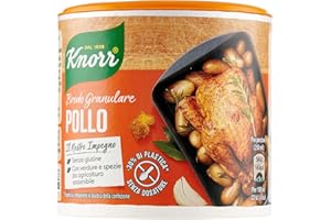 Knorr Brodo Granulare Pollo, Brodo di Pollo Pronto, Ricco di Sapore, con Verdure da Agricoltura Sostenibile, Senza Glutine, Lattosio e Conservanti, -30% Plastica*, 150g