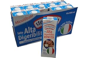 1 Cartone da 10 Confezioni da 1 Litro di LATTE U.H.T. mocrofiltrato SENZA LATTASIO alta digeribilità