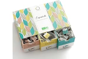 ORIGEENS Cofanetto TE BIO L’ESSENTIELLE | Assortimento di Te Verde - Rooibos - Te Nero - Te Bianco | Confezione Regalo