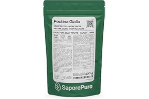 SaporePuro Pectina Gialla (Jaune), 200gr - Agente Gelificante Naturale per Marmellate, Confetture e Paste di Frutta