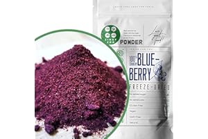 Mirtillo Nero Liofilizzato in Polvere | 100% Vaccinium Myrtillus, Disidratati Secchi Frutta | Freeze Dried Blueberry Powder | Colorante Alimentare