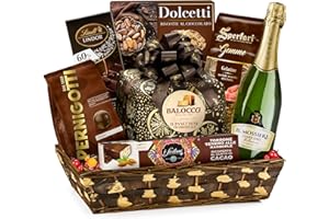 Cesto Natalizio Regalidea “Sapori Antichi” con Specialità Gastronomiche Tipiche di alta qualità - Confezione Regalo di Natale Gourmet da 8 Pezzi