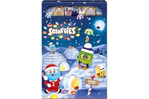 SMARTIES Calendario Avvento 2024 Personaggi di Cioccolato al Latte con Confetti al Cioccolato 193,9g