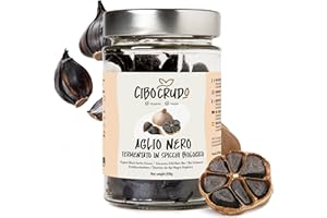 Aglio Nero Fermentato Biologico in Spicchi - Qualità Premium - 200g - Integratore Naturale Ricco di Sali Minerali ed Energizzante Antiossidante