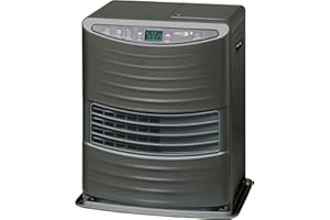 KEROSUN LC 3000 Stufa a Combustibile Elettronica, portatile, 3000 W, grigio, da 19m2-48m2, senza installazione, termostato regolazione giornaliera (Ricondizionato)