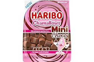 Haribo Chamallows Mini Choco, Marshmallow Ricoperti Di Cioccolato Al Latte, Ideali Per Feste E Dolci Momenti Di Relax - 140gr